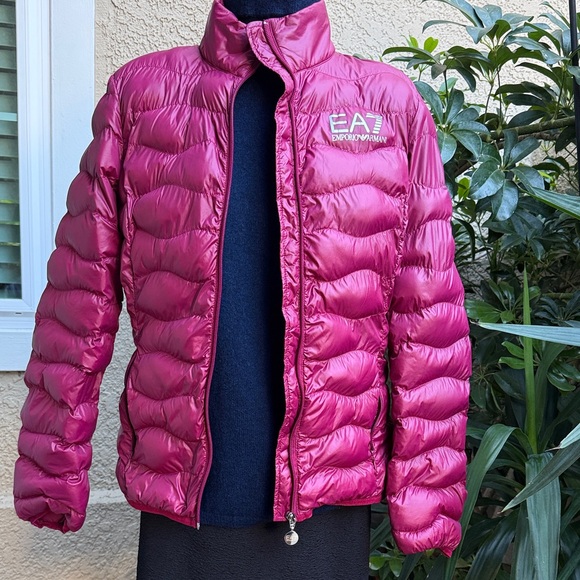 Emporio Armani Fuchsia Puffer Jacket - Picture 1 of 10